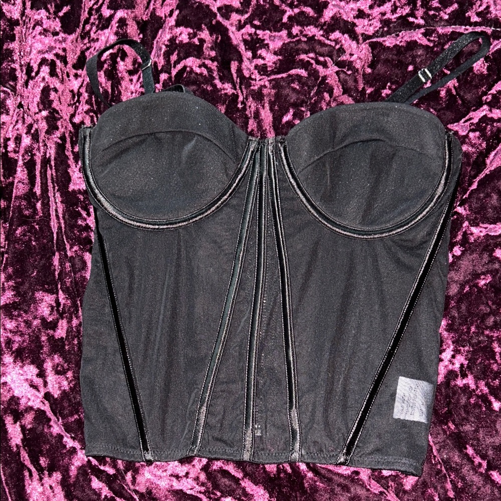 Elegant Black Women's Corset Top